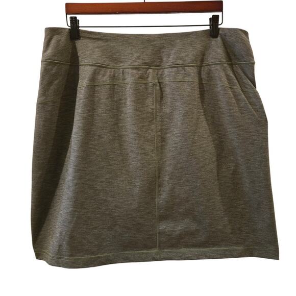 Duluth NoGa Skort UPF 50 Pocket Heather Green Hiking Stretch Skirt 1X - Picture 1 of 10